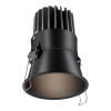 Встр.св/д св-к с перекл.цвет.темп.IP20 LED 3000К/4000К/6000К 18W 220V черный LANG NOVOTECH
