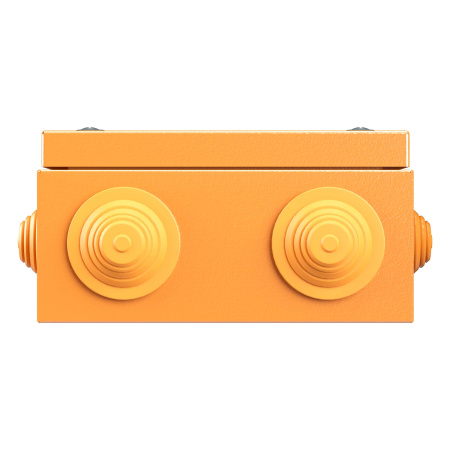 Коробка стальная FS с кабельными вводами и клеммниками, IP55, 150х150х80 мм, 4р, 450V, 32A, 10 мм2, нерж.контакт DKC