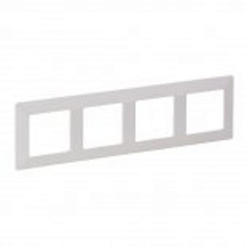 Valena LIFE Рамка горизонт. 4 пост . белая IP20 Legrand