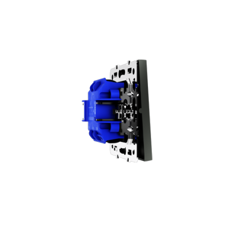 Выключатель встраиваемый Voltum S70 трехклавишный 10А, (титан)