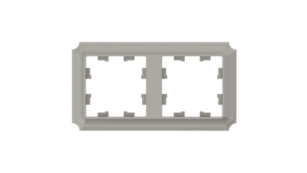 ATLASDESIGN ANTIQUE 2-постовая РАМКА, универсальная, ШАМПАНЬ Schneider Electric