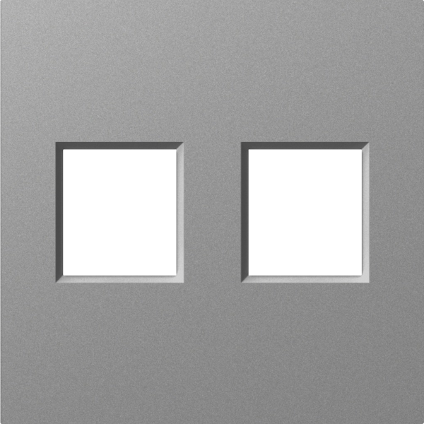 Donel A07 сталь накладка 2-я для розеток RJ45,TV,SAT, серия DB