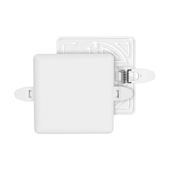 06-113 Панель светодиодная встраиваемая безрамочная FLP, 9Вт (6Вт+3Вт), 230В/50Гц, 770лм, 6500К, IP20, 90х90х21мм, квадрат, 3 режима свечен... APEYRON