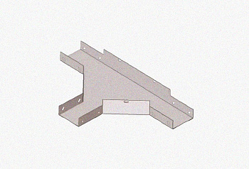 Лоток тройниковый замковый глухой ОТЗГ 300х60 УТ1,5, горячее цинкование, S1,5