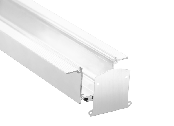 Donel встраиваемый алюминиевый профиль под шпаклевку, 40х76х3000. Цвет: Белый матовый, RAL9003,Серия:DN8ALE