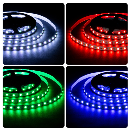 LSE-272 Светодиодная лента 12В, 10Вт/м, RGBW, smd5050+2835, 120д/м, IP20, ширина подложки 10мм, 5м OGM