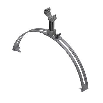 Коньковый регулируемый зажим с пластиковым держателем DKC