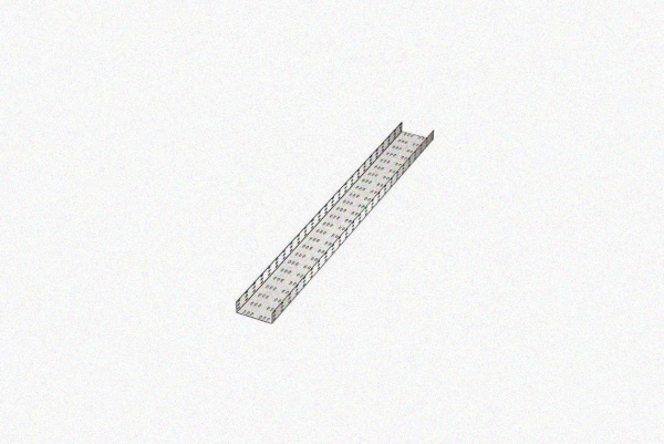 Лоток замковый перфорированный ЛМЗ 600х200х2000 УХЛ1, горячее цинкование, S1,5