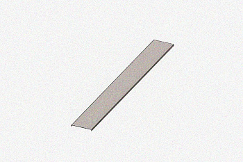 Крышка лотка цельного КЛЦ150 УТ1,5, оцинкованный лист, S1,0