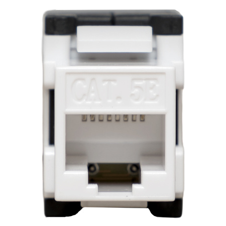 Модуль Keystone TERACOM PRO Cat,5E неэкранированный 110 IDC 180 градусов самозажимной (Toolless) черный EKF