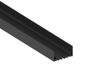 Donel Накладной алюминиевый профиль, 70х35х2000. Цвет: Черный матовый, RAL9005,Серия:DN8ALE