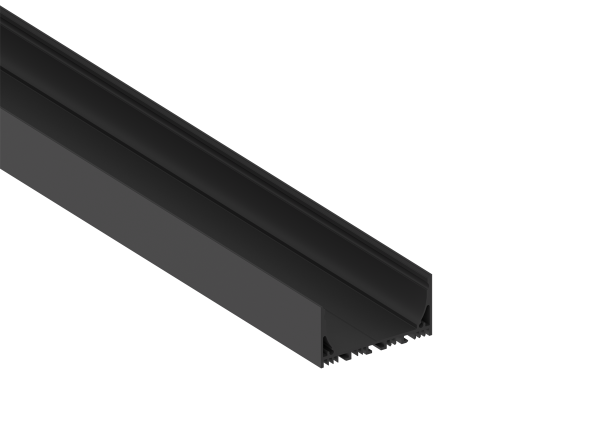 Donel Накладной алюминиевый профиль, 70х35х2000. Цвет: Черный матовый, RAL9005,Серия:DN8ALE