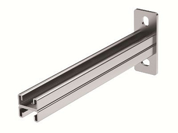 Консоль двойная, 41х21 мм, осн. 400, нержавеющая сталь AISI 304 DKC