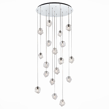 Светильник подвесной Хром/Прозрачный E14 18*40Вт SL1175.103.18 ST LUCE