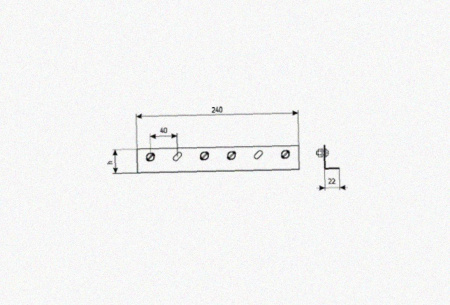Соединитель лотковый замковый СЛЗх50х1,5 У3, окрашенный, S1,5