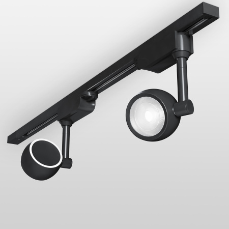 Трековый светодиодный светильник для однофазного шинопровода 12Вт 4200К черный IP20 Oriol (a047368) Elektrostandard