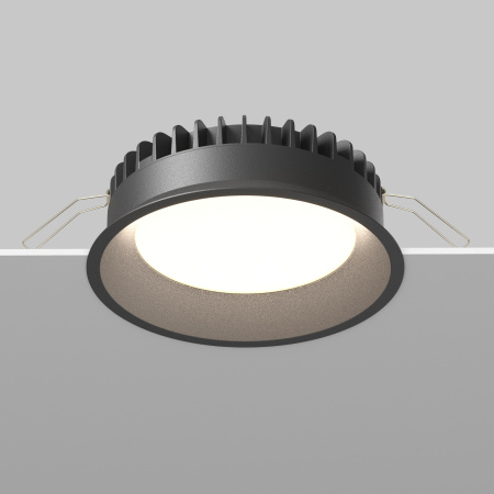Встраиваемый светильник LED 18Вт Черный IP44 Downlight DL055-18W3-4-6K-B Technical Maytoni