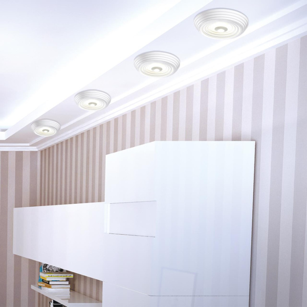 Св-к накл.св/д IP20 LED 4000K 22W 85-265V TRIN белый NOVOTECH