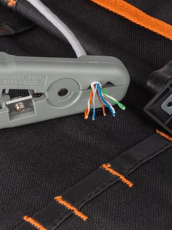 Клещи КЗ-В, зачистка и обрезка витой пары UTP/SFTP регулируемый нож, «МастерЭлектрик» TDM