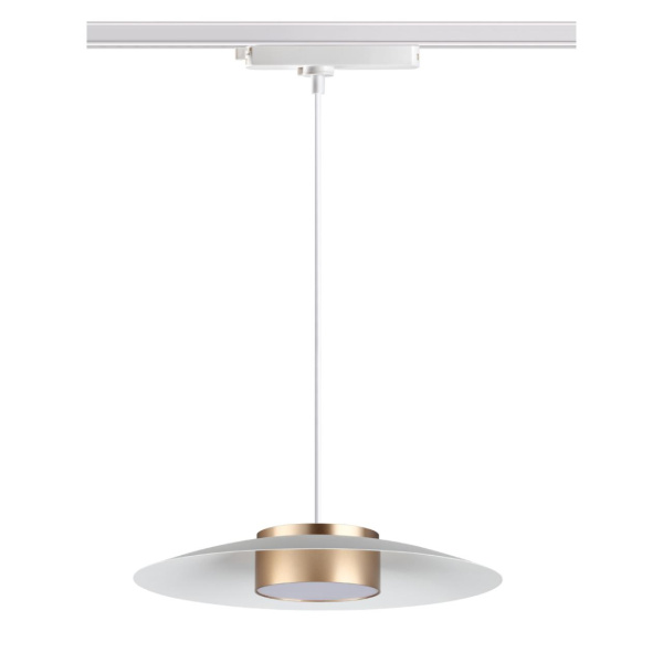 Св-к трековый,провод 1м IP20 LED 4000К 18W 220-240V белый/золото PILZ NOVOTECH