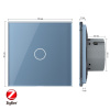 Сенсорный выключатель ZigBee (Wi-Fi) 1 клавиша 1 пост Синий Livolo