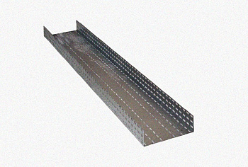 Лоток перфорированный ЛМ 100х80х2000 У3, окрашенный, S1,5