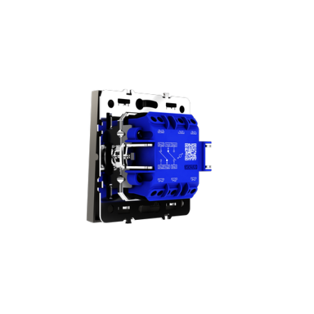 Проходной переключатель встраиваемый Voltum S70 двухклавишный 10А, (кашемир)