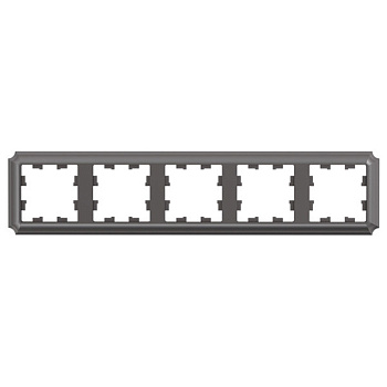 ATLASDESIGN ANTIQUE 5-постовая рамка, универсальная, мокко Systeme Electric