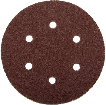Круг шлифовальный "Мастер" универсальный, из абразивной бумаги на велкро основе, 6 отверстий, Р40, 150мм, 5шт ЗУБР Круг шлифовальный "Мастер" универсальный, из абразивной бумаги на велкро основе, 6 отверстий, Р40, 150мм, 5шт ЗУБР