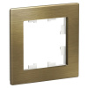 ATLASDESIGN NATURE Рамка горизонт/вертик 1 пост металл латунь IP20 Schneider Electric