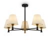 Люстра 5*E14 40Вт Черный и Латунь IP20 Perfetto FR5098PL-05BBS Freya