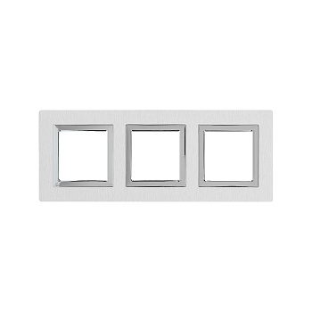 Рамка из алюминия, "Avanti", серая, 3 поста (6 мод.) DKC