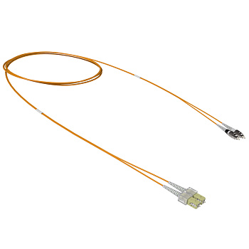 Оптический коммутационный шнур переходной Duplex SC-UPC/FC-UPC, 50/125 OM2, 2 м DKC