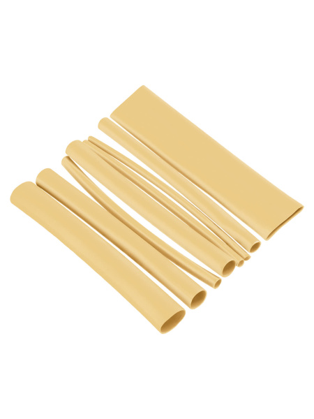 Набор трубок термоусаживаемых, клеевых "Моноцвет-диапазон, желтый TDM"