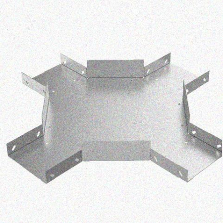Лоток крестообразный замковый глухой КМЗГ 100х100 УТ1,5, горячее цинкование, S1,5