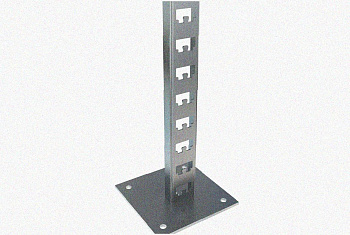 Стойка кабельная напольная одинарная К1171х2000 УТ1,5 горячее цинкование, S2,5, L2000