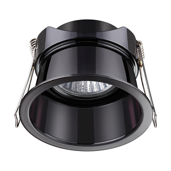 Встр.св-к IP20 GU10 50W 220V BUTT жемчужный черный NOVOTECH