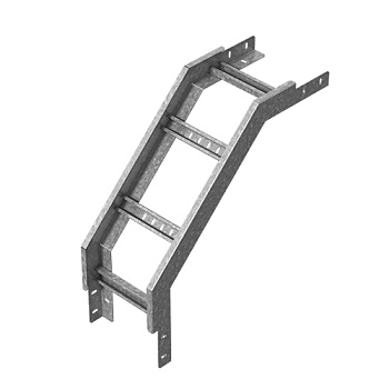 Угол внешний для лестничного лотка НЛО 400х100, толщ. 1,5 мм, гор. цинк Ostec