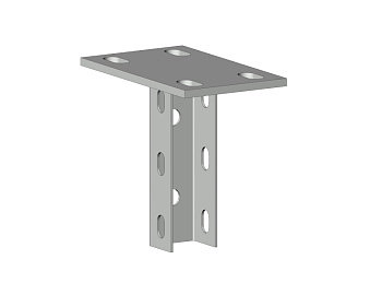 Кронштейн потолочный одинарный 115 мм HDZ (2,5 мм) EKF