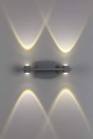 Ландшафтный настенный св-к IP54 LED 4000K 8W 85-265V CALLE темно-серый F NOVOTECH