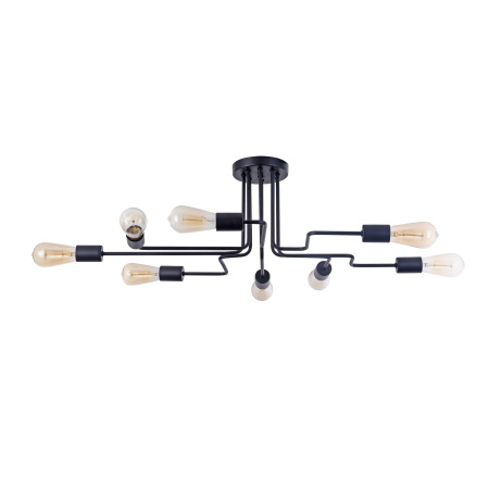 Потолочный светильник 8*E27 60Вт Черный IP20 Gilbert T532CL-08B Maytoni