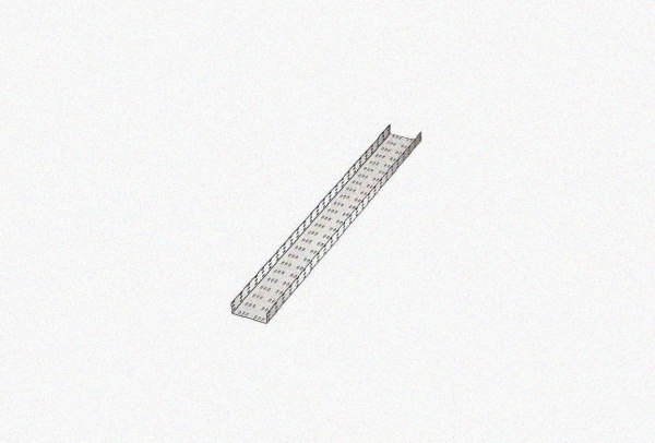 Лоток замковый перфорированный ЛМЗ 100х100х2500 УТ1,5, горячее цинкование, S1,5