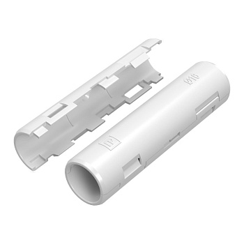 Муфта разборная d16 мм белая (100шт/1200шт уп/кор) Промрукав
