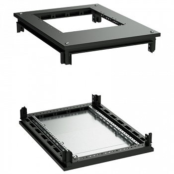 Крыша с фланцем и основание для напольных 19" IT-корпусов ДКС серии CQE 800 x 1000, RAL9005 DKC Крыша с фланцем и основание для напольных 19" IT-корпусов ДКС серии CQE 800 x 1000, RAL9005 DKC