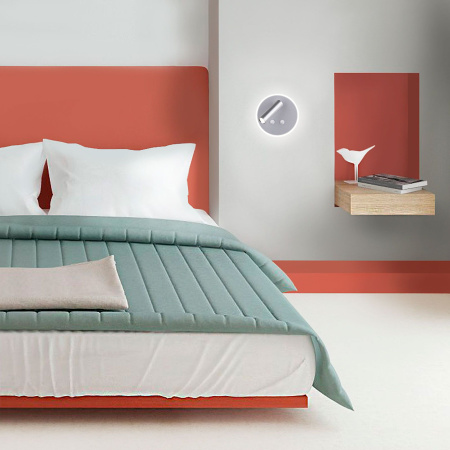 Настенный светодиодный светильник 3, 7Вт 4200К серебряный IP20 Tera (a043969) Elektrostandard