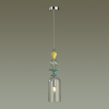 Подвес E14 1*40W 4893/1 BIZET хром/раноцветн./керамика/стекло ODEON LIGHT
