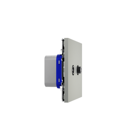 Розетка телевизионная встраиваемая Voltum S70 оконечная TV+SAT, (сталь) Розетка телевизионная встраиваемая Voltum S70 оконечная TV+SAT, (сталь)