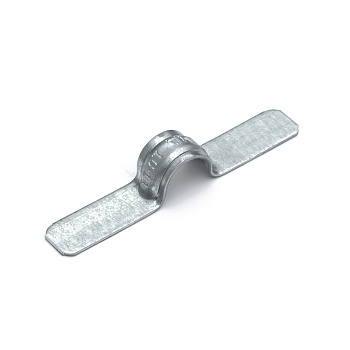 Скоба металлическая двухлапковая СМД d10-11 мм для монтажного пистолета (без отверстий) (100 шт/уп) Промрукав