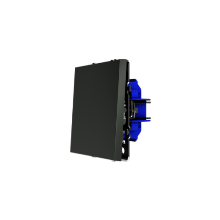Выключатель встраиваемый Voltum S70 одноклавишный 10А, (титан)