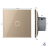 Сенсорный выключатель с таймером 1 клавиша 1 модуль Золотой Livolo